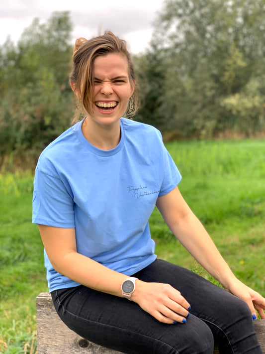 Twijfelend Vastberaden T-Shirt Blauw